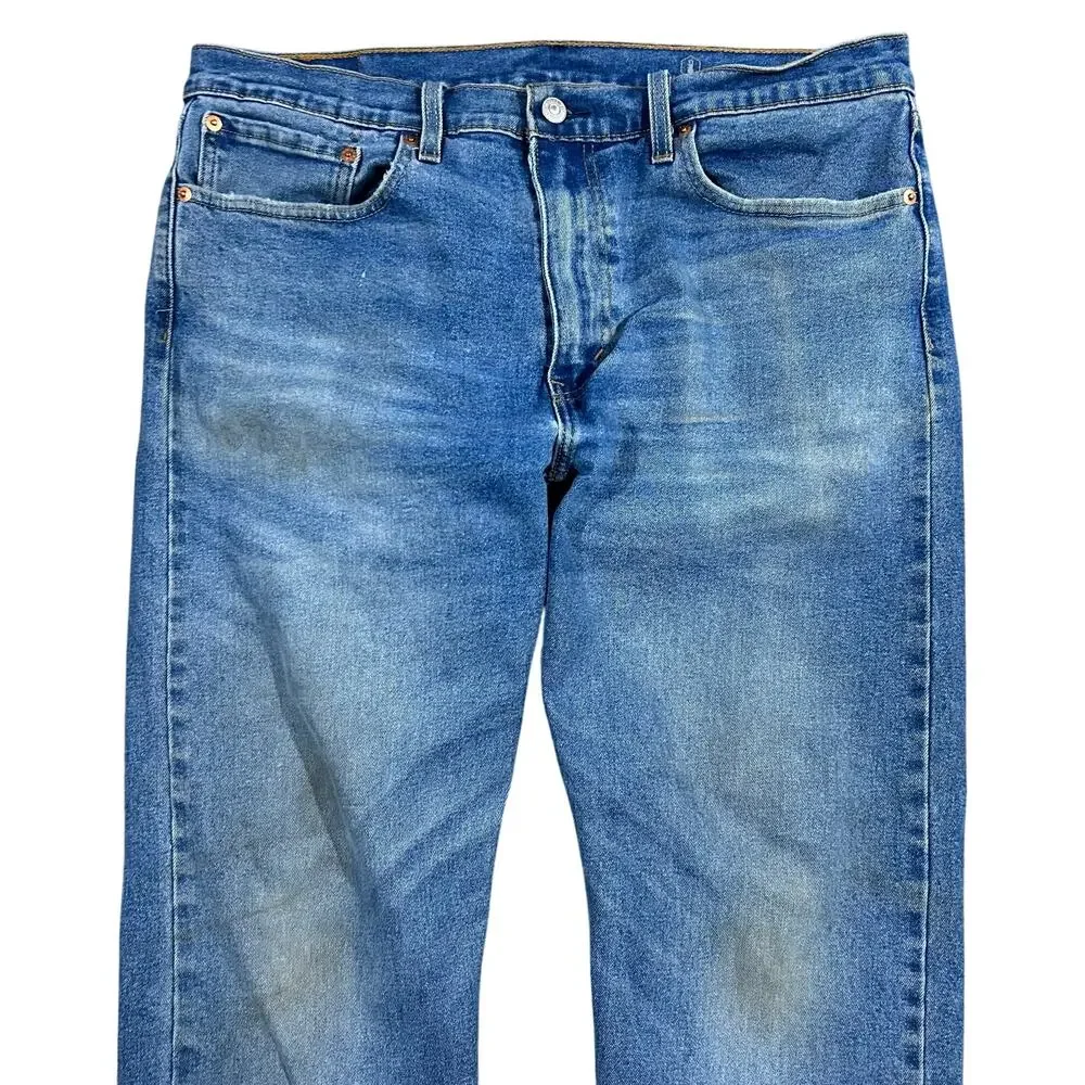 Levi’s 502 Regular Taper Jeans 36x30 Men’s Blue Denim Pants Medium Wash